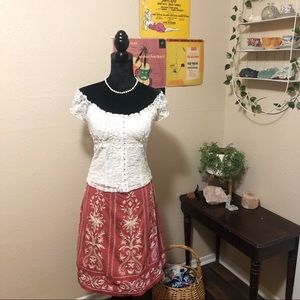Vintage Y2K Embroidered Skirt
